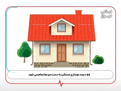 ۹۵ درصد نوسازی مسکن به دست مردم انجام می‌ شود