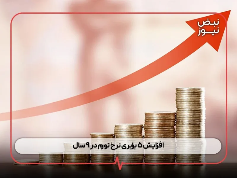 افزایش ۵ برابری نرخ تورم در ۹ سال