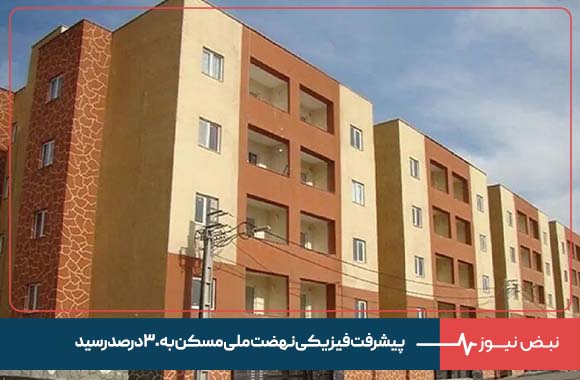 پیشرفت فیزیکی نهضت ملی مسکن به ۳۰ درصد رسید